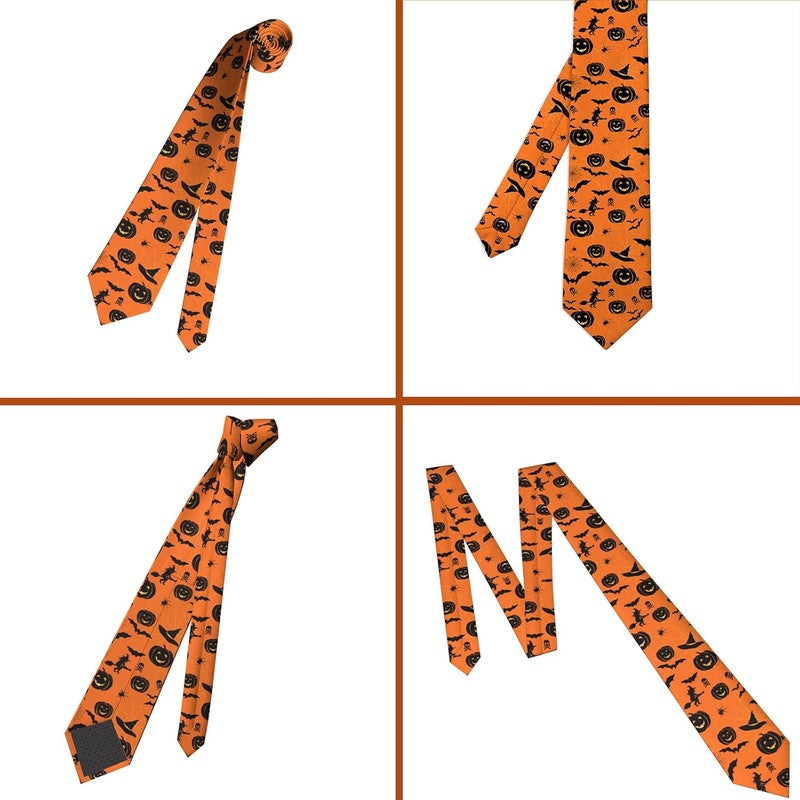ARESD Men's Tie Funny Neckties Halloween Novelty Ties Formal Party Business Neckties - Image 2